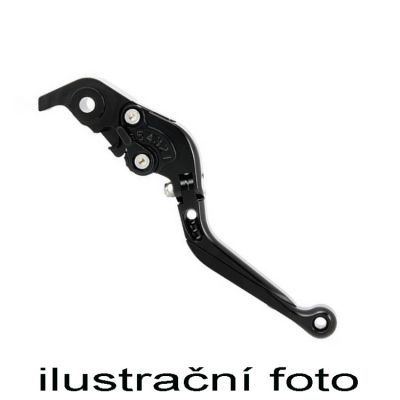 Lámací CNC spojková a brzdová páčka pro Moto Guzzi a Aprilia, černá